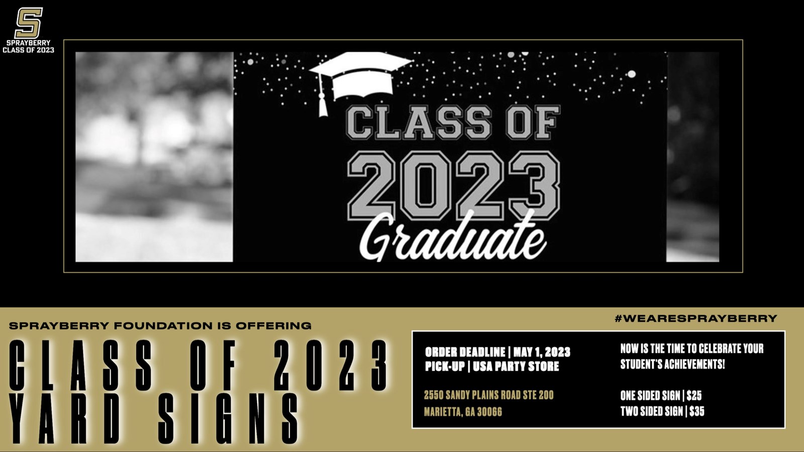 Class of 2023 Yard Signs | Sprayberry High School 